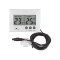 2measure Electronic Thermometer with Hygrometer, weather station, with probe on cable