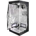 Growbox iPower Silber 80x80x160cm, Anbauzelt