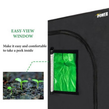 Growbox iPower Silber 80x80x160cm, Anbauzelt