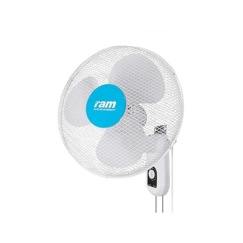 RAM 40cm 3-speed wall fan