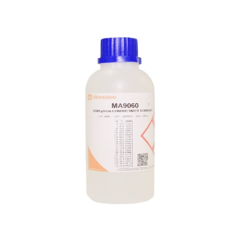 EC 12880 μS/cm calibration fluid 230ml Milwaukee