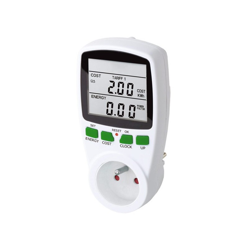 LCD wattmeter / Electricity consumption meter