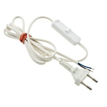 Connection cable, power supply, two-wire, with switch 3m.
