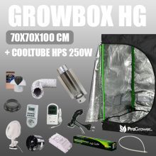 Zestaw do uprawy: Growbox HG 70x70x100cm + Cooltube HPS 250W