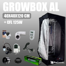 Zestaw do uprawy: Growbox AL 40x40x120cm + CFL 125W