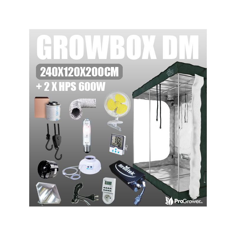 Komplettset: Growbox DM240S, 2 x HPS 600W