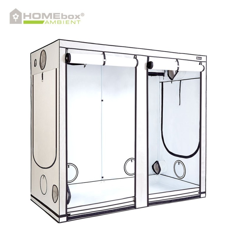 Growbox HomeBox Weiß Ambient R240+ PAR+, 240x120x220cm, Anbauzelt