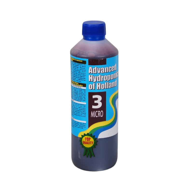 Advanced Hydroponics of Holland DUTCH FORMULA 3 MICRO 0.5L, supplemental fertilizer (micronutrients)