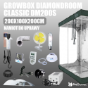 Komplettset: Growbox DM 200x100x200cm, 2 x HPS 400W