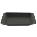 Square Saucer Black 23 x 23 cm