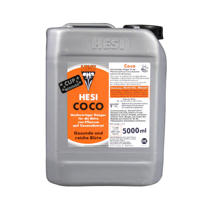 Hesi Coco 5L für die Kokosnussblüte