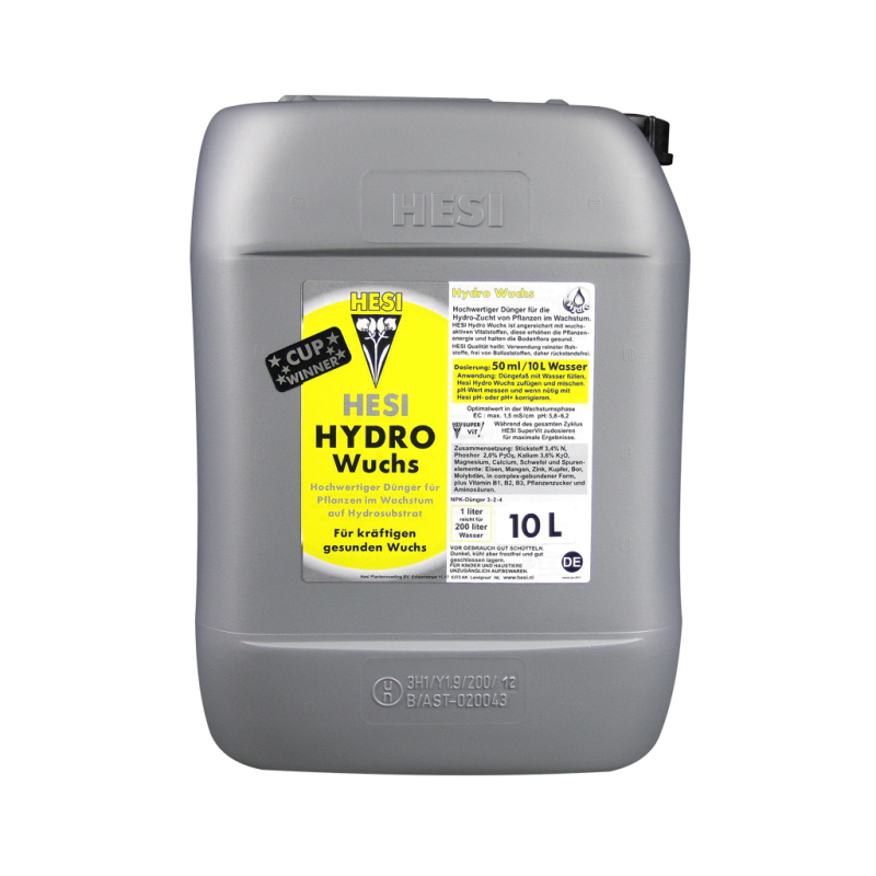 Hesi Hydro Growth 10L, für das Wachstum von Wasser und Luft